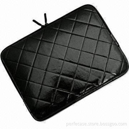 PU Laptop Sleeve with Fabrics Specially Quilted, Soft Velvet to Provide Scratch-free
